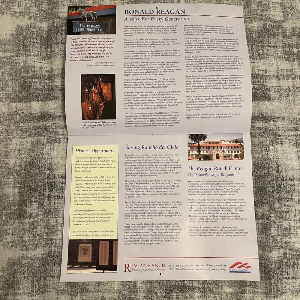 2008 Ronald Reagan Ranch Calendar